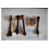5 New Pair Leather Spur Straps