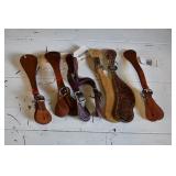5 New Pair Leather Spur Straps