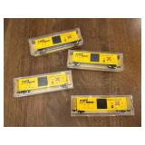 4 N-Scale Railbox Freight Cars