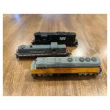 3 HO Scale Diesel Locos