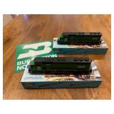 Burlington Northern Train Set & Sign