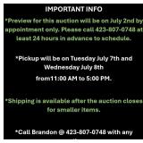 Auction Info