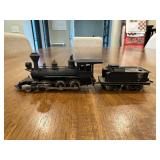 Vtg Black Metal Train with Tender