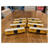 8 Railbox Model Train Cars