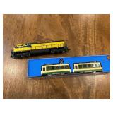 Train Cars and Locomotive