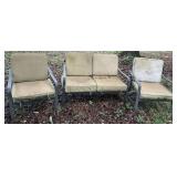 Outdoor Metal Framed Seating Set
