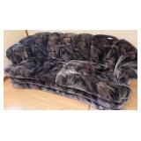 Upholstered Sofa with Abstract Fabric
