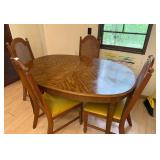 Wooden Dining Table with Chairs