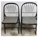Two Metal Folding Chairs
