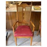 Wood Armchair With Cane Back