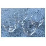 4 Arcoroc France Glass Cups