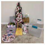 Spring Decor Lot With Tulip Decor