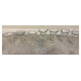 8 Clear Glass Dessert Cups