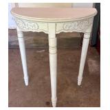 Half-Moon Wooden Side Table