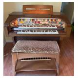 Lowrey Electric Organ with Bench- Works