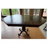 Wooden Dining Table with Leaf