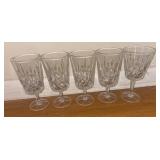5 Gorham Crystal Goblets