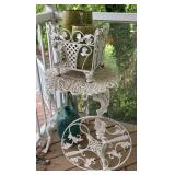 White Iron Plant Stand Set