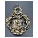 Metallic Spanish Crest Pendant