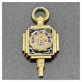 Gold-Tone East High School Key Pendant