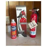 Fire Extinguishers and Spray Kit