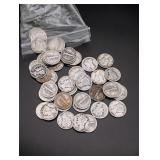 (50) Circulated Mercury Silver Dimes