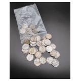 (50) Circulated Mercury Silver Dimes