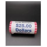 Roll of (25) 2007 George Washington Dollar Coins
