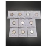 (10) Silver Roosevelt Dimes