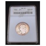 ANACS MS65 1958 Washington Silver Quarter