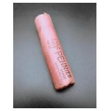 Roll of 50, 1958 Lincoln Wheat Pennies