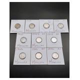 (10) Mercury Silver Dimes