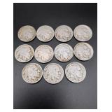 (11) Mixed Date Buffalo Nickels