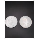 (2) 2015 Canada 1/2 oz. Silver $2