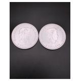 (2) 2015 Canada 1/2 oz. Silver $2