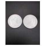 (2) 2015 Canada 1/2 oz. Silver $2