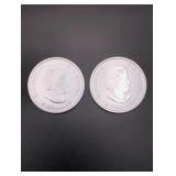 (2) 2015 Canada 1/2 oz. Silver $2