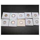 (10) Mercury Silver Dimes
