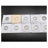 (10) Mercury Silver Dimes