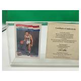 Larry Bird Autographed Basketball Card with COA
