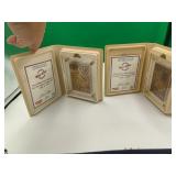 (2) Highland Mint Larry Bird Bronze Cards