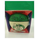 Miniature Celtics Basketball Autographed by Bird
