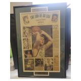 Boston Globe Autographed Bird Retires Paper