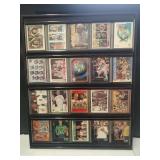 20 Larry Bird / Celtics Cards in a Framed Display
