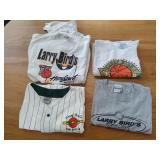 4 Larry Bird Home Court Shirts Size L