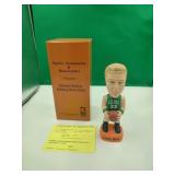 SAMS Ceramic Larry Bird Bobblehead Green Jersey