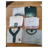 6 Larry Bird Boston Connection Shirts Size L