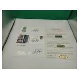 3 Autographed Envelopes by Larry Bird