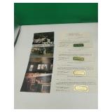 4 Autographed 4 x 6 Photos by Larry Bird