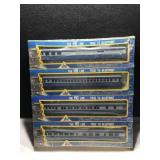 HO Scale AHM Passenger Cars 4-Pack